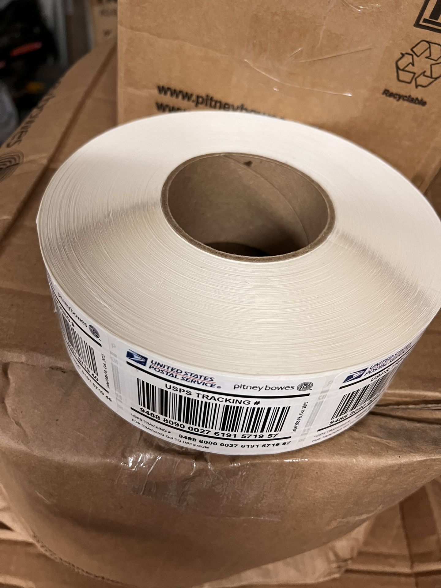 Roll of 2000 USPS Label 888 400 Tracking Number Barcode Stickers Postage Stamps