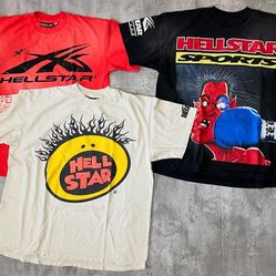 Hellstar Sports Logo T - Shirt - S,M,L & XL   Slime T  Shirt - XL   Knock Out T Shirt - L