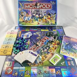 Monopoly The Walt Disney Edition 2001 Parker Brothers Board Game Complete