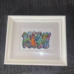 Miami City Graffiti Style Lettering Print By Quake 