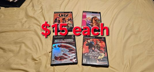 Sony PlayStation 2 ps2 games $15 each