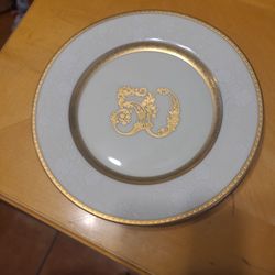 Mikasa 50th Gold Wedding Anniversary Plate