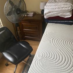 Mattress With Bed Frame And Nightstand 