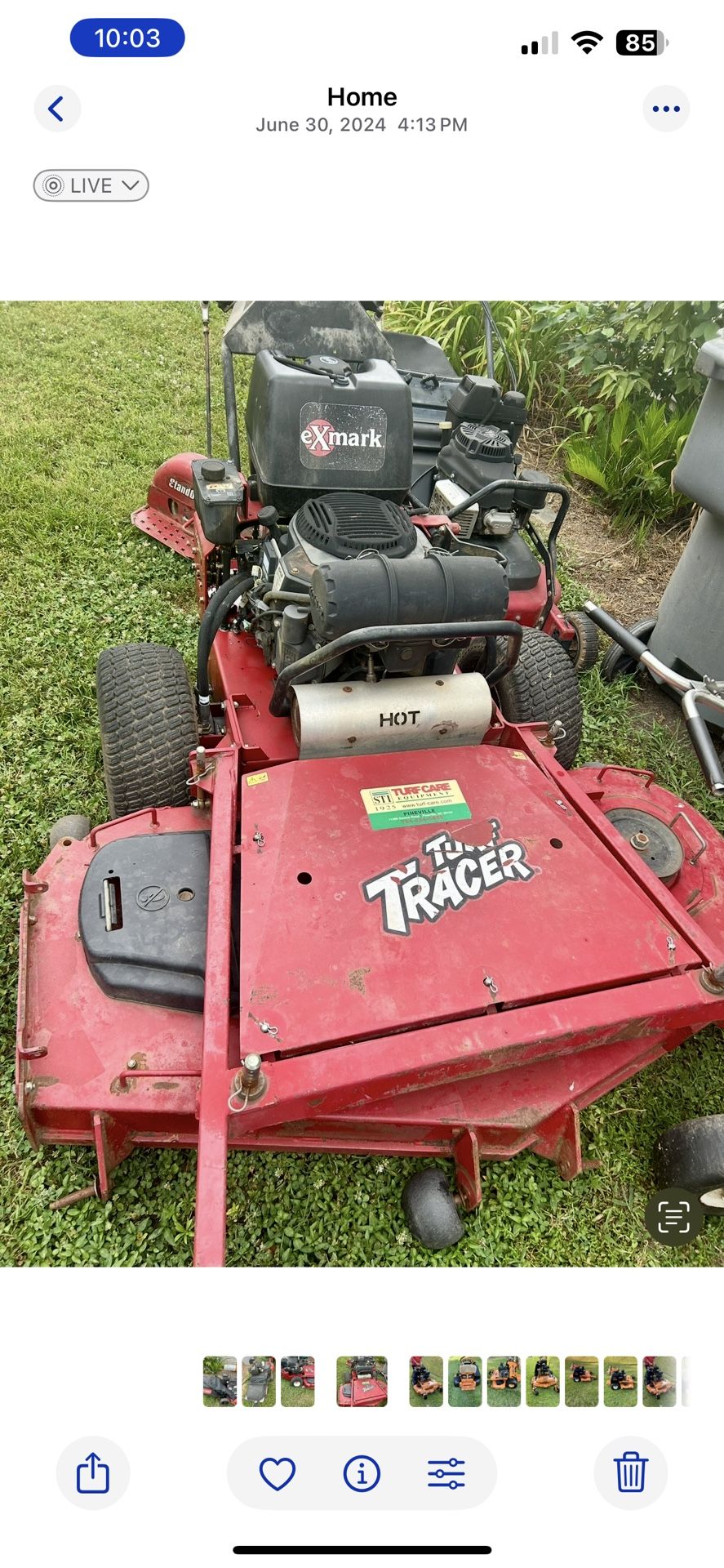 Ex Mark 60 Inch Walk Behind Mower