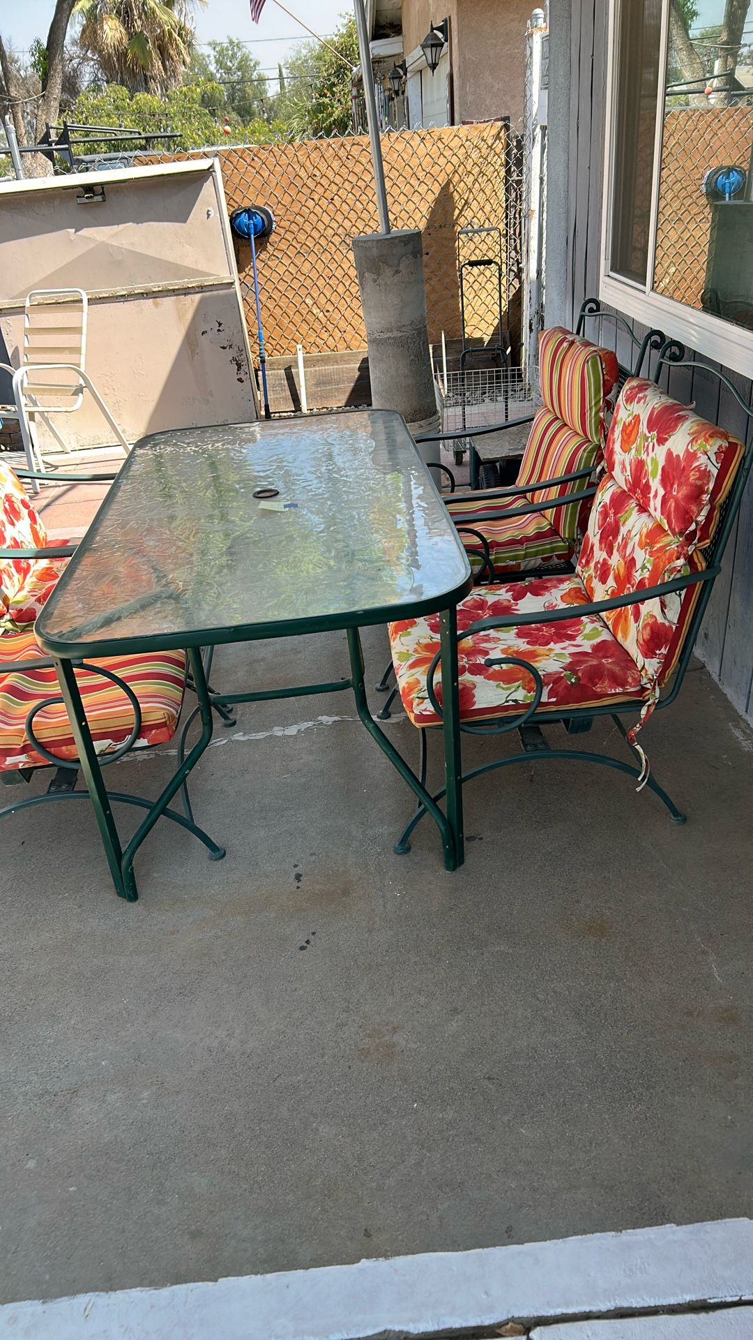 Patio Table And Chairs And Padding Included. 