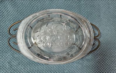 Princess House Fantasia Casserole Dish w/metal rock