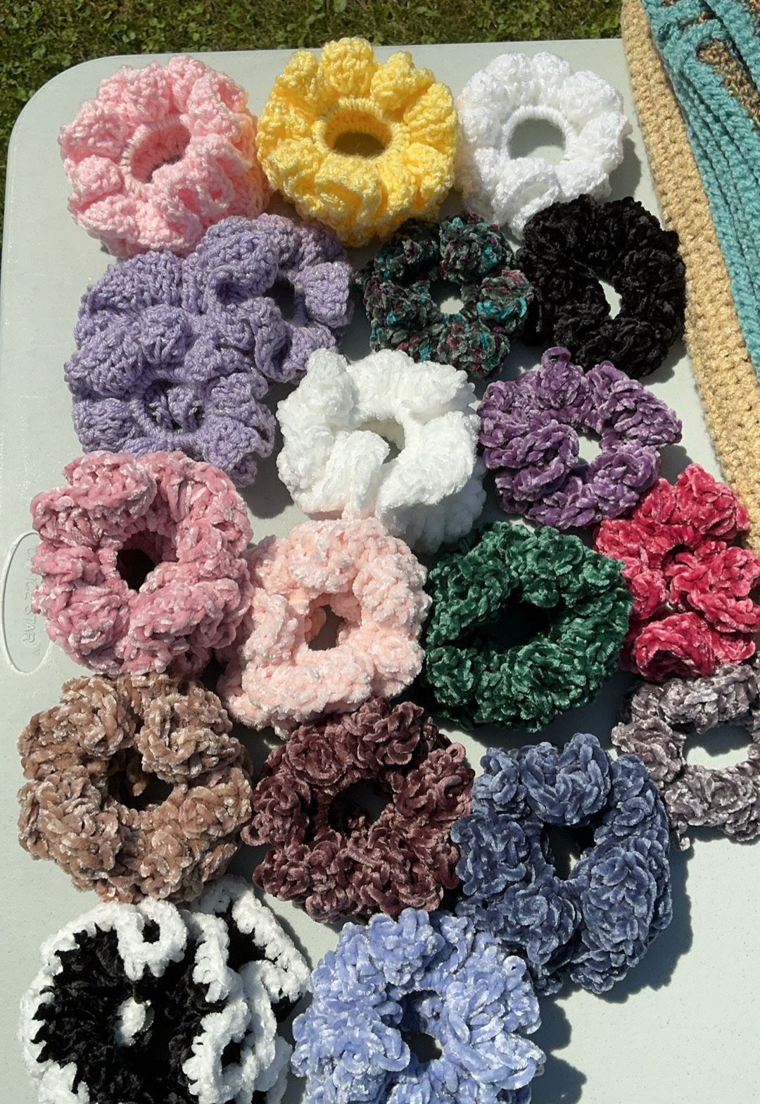 Handmade crochet Hair Scrunchies