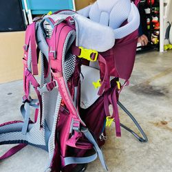 Deuter Kid Comfort Backpack Child Carrier- Maroon