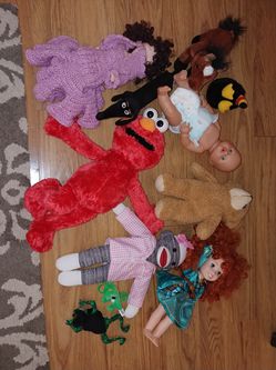 Stuffed animals elmo dolls more