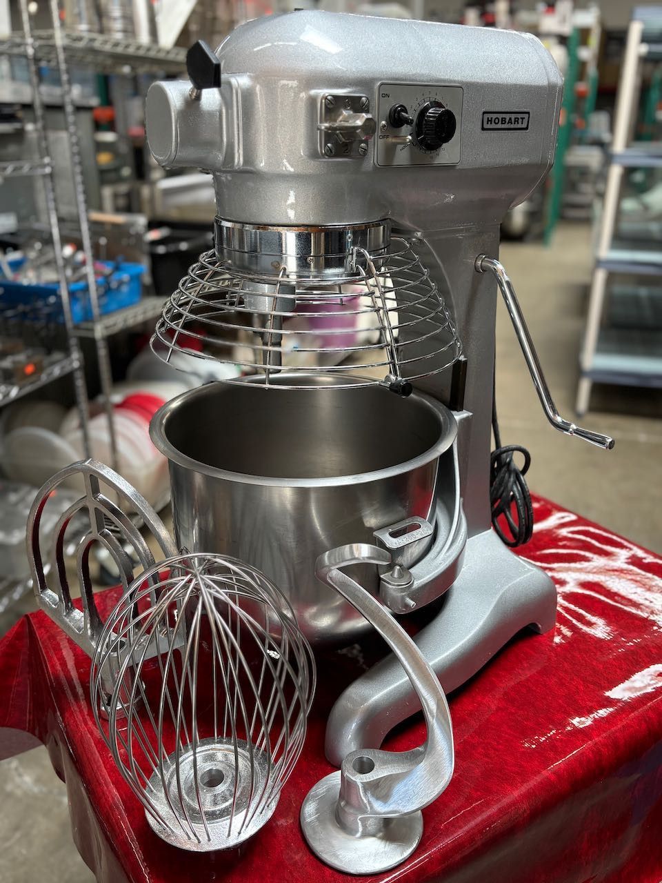 20 Quart Mixer Hobart A200T Qt 115V With Timer NSF Stainless Steel Bowl Hook Paddle Wire Whip #4174