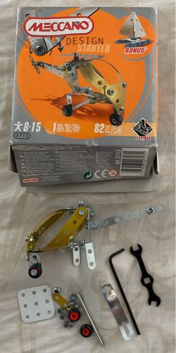 MECCANO For Parts - Incomplete STEM metal construction building parts