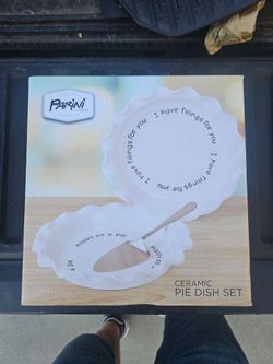 Parini ceramic pie dish set