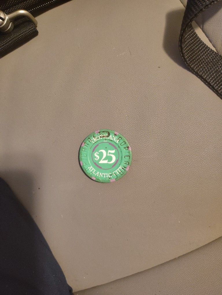 25 Dollar Chip Tropicana Casino Atlantic City