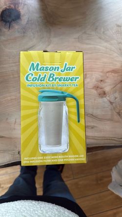 NEW Snarky Tea Mason Jar Cold Brewer Infusion Kit – 32 oz
