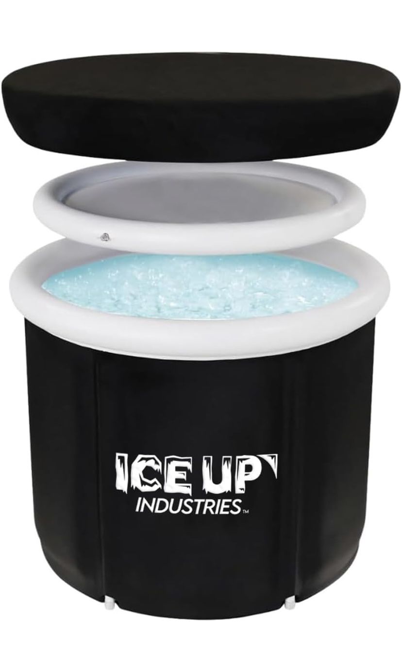 Ice Bath Cold Plunge Tub - Oversized 95 Gallon Ice Bath Tub for Cold Therapy, Portable Ice Water Plunge for Sports Recovery - Sturdy Multi-Layered Col