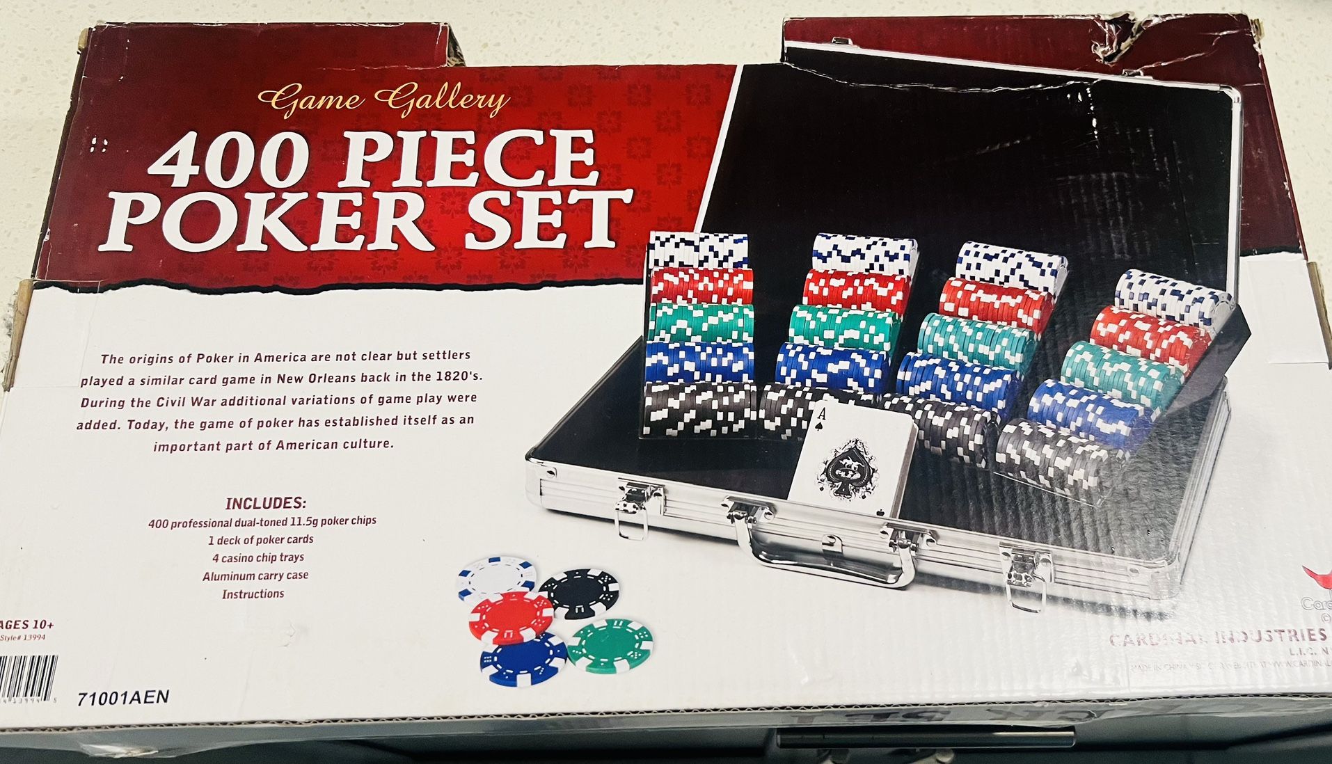 400 Piece Poker set- Brand new