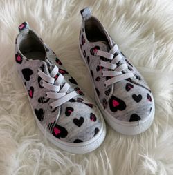 Fabkids Leopard Heart Sneaker *Size 11