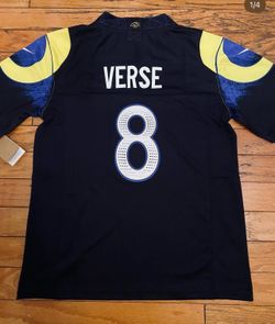Black Los Angeles Rams Jared verse #8 jersey Not Nacua