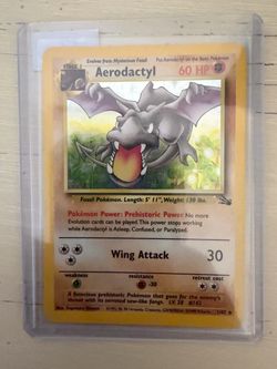 🦖 Pokémon Fossil Aerodactyl Holo 🦖