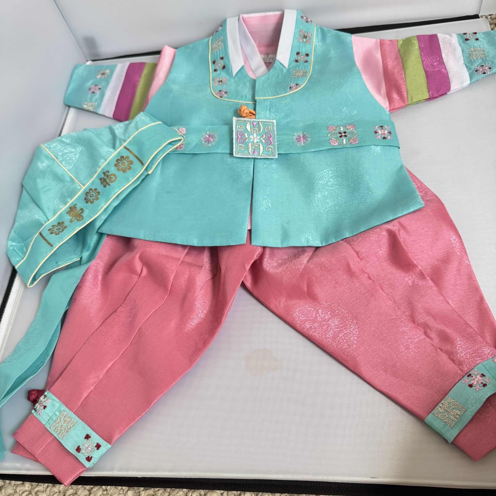 Korean Traditional Hanbok for Baby Birthday Party National Kid Dolbok 2 Years