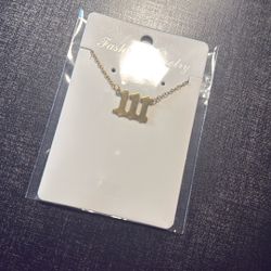 Gold Plated Angel Number Necklace