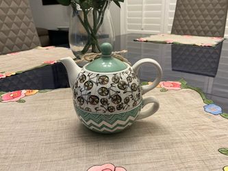 Ceramic Tea for One Teapot and Cup Set