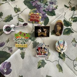 Lot Of Assortment Of 7 Pins 