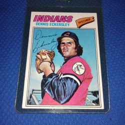 Vintage Old 1977 Dennis Eckersley Baseball Card Topps #525 - Perfect Condition 