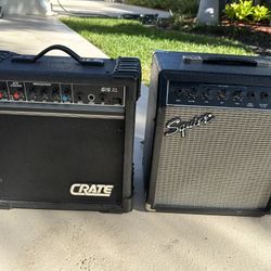 TWO GUITAR AMPLIFIERS- for PARTS/ REPAIR