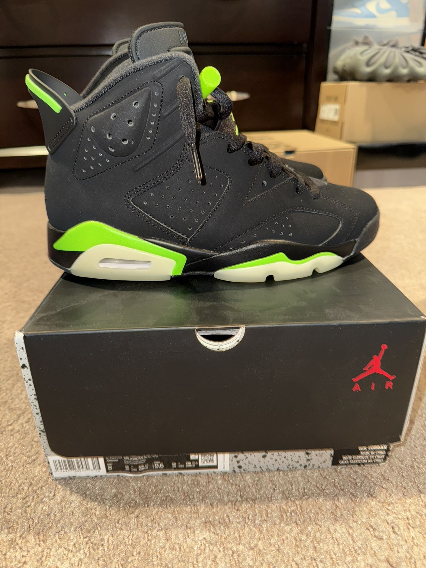 Electric Green Jordan 6
