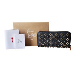 CHRISTIAN LOUBOUTIN Panettone Wallet with Loubinthesky Spikes in Multimetal