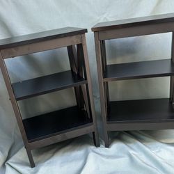 Nightstand / End Table With Open Shelf