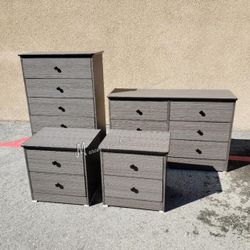 Gray Matte Bedroom Dresser Set! 