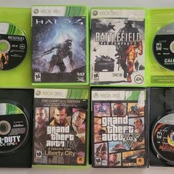 XBOX 360 GAMES LIKE GTA V, CALL OF DUTY, AND MANY MORE LET ME KNOW WHAT YOU ARE INTRESTED IN FOR PRICING 
