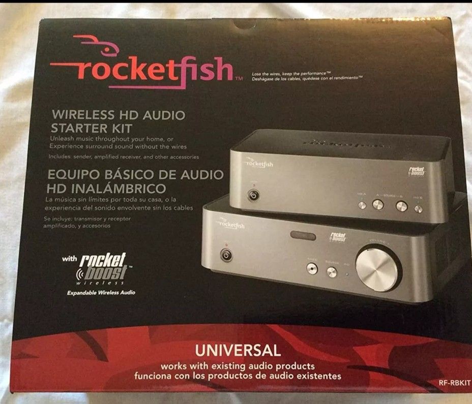 Surround Wireless High Definition Audio Kit to Spand Audio at Home. NEW!! Rocketfish Brand