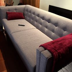 Stylish Gray Sofa & Loveseat Set – Modern Comfort, Timeless Design