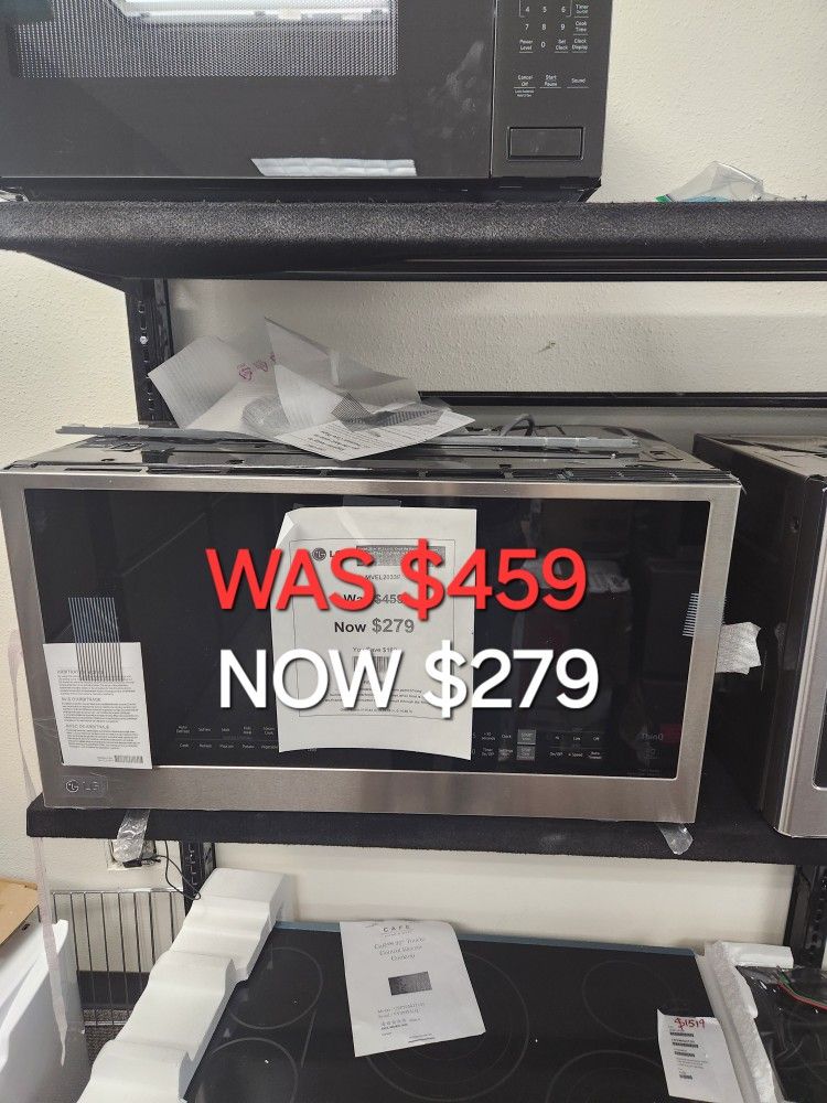 Smart 30" In 2 Cu. Ft. Over The Range Microwave With Easy Clean & 1,050 Watt