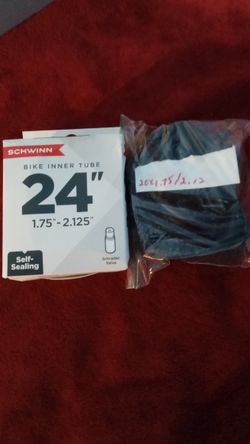 2 New Bike Tire Tubes 24 And 20"