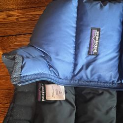 Patagonia, Vest, Blue, Kids Large Or Mens Small