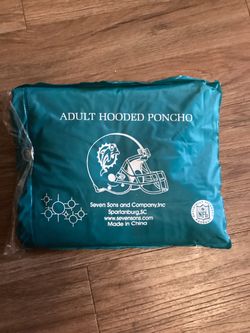 Miami Dolphins NFL Adult Hooded Poncho