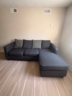 Fabric sectional /midnight blue color