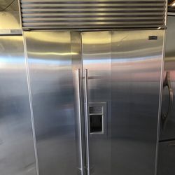 48" SUB ZERO BUILT IN STAINLESS STEEL REFRIGERATOR