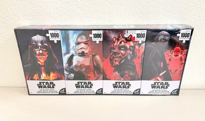 NEW Star Wars Collectors Puzzle Set, Set of 4, 1000 Piece Puzzles Each