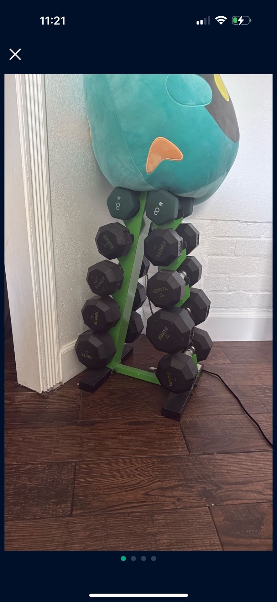 Dumbbell Weight Set with Vertical Rack STAND INCLUDED