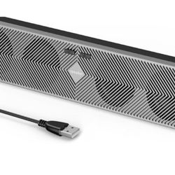 USB Computer Speaker HP5WUW E-3588, Wireless Soundbar + Adapter Small & Portable