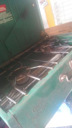 Coleman oil burning stove