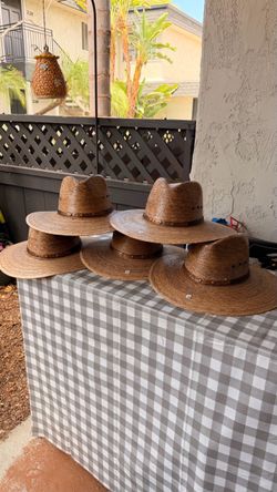 5 Woven Straw Wide Brim Hats