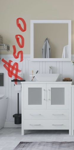 Precioso vanity and top nuevo de baño de 30”