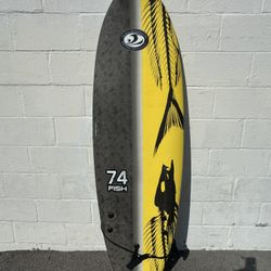 California Board Company Foamboard Soft Board Beginner 74 Fish CBC 6’2”