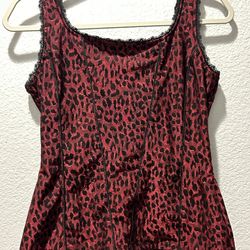 White House Black Market Women's Red and Black Vest